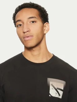 T-shirt Soft Box Monogram J30J327092 Nero Regular Fit