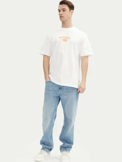 T-shirt Spritz 22034398 Bianco Relaxed Fit