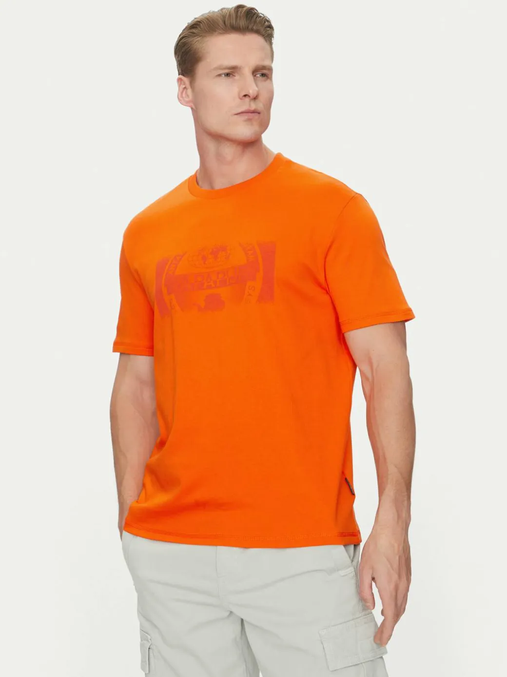 T-shirt S-Vanni NP0A4IEA Arancione Regular Fit