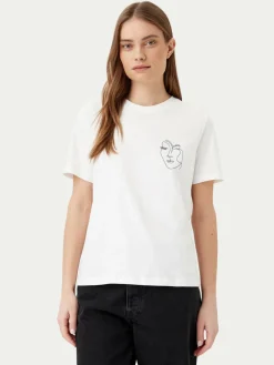 T-shirt Sybilla 14103247 Bianco Regular Fit