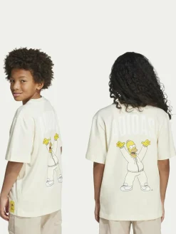 T-shirt The Simpsons Graphics JL9180 Beige Loose Fit
