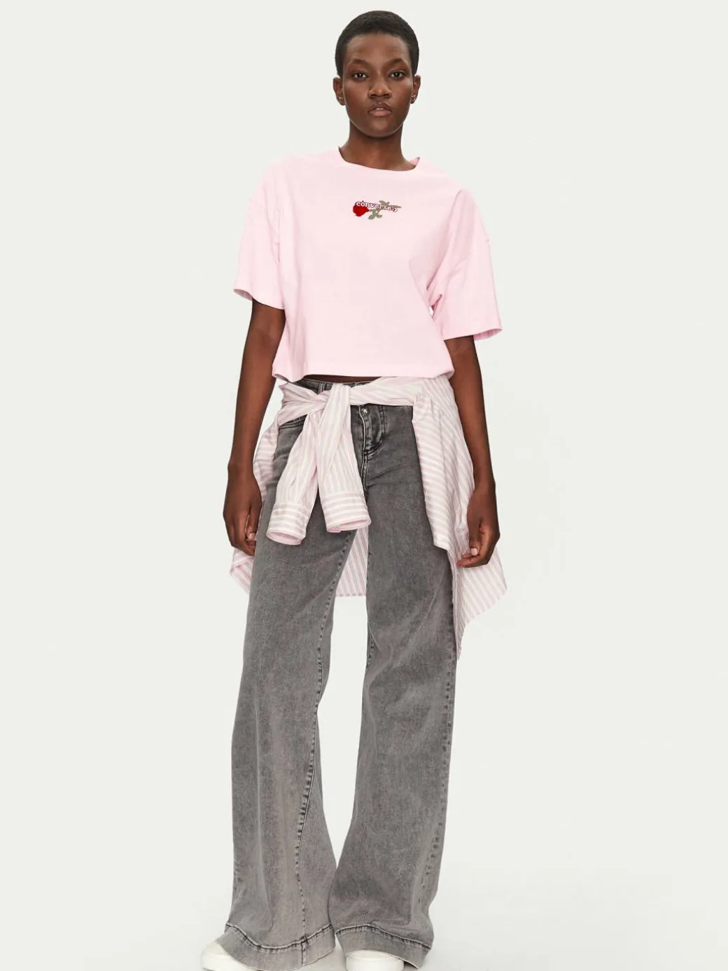 T-shirt Thorned 10028306-A03 Rosa Oversize