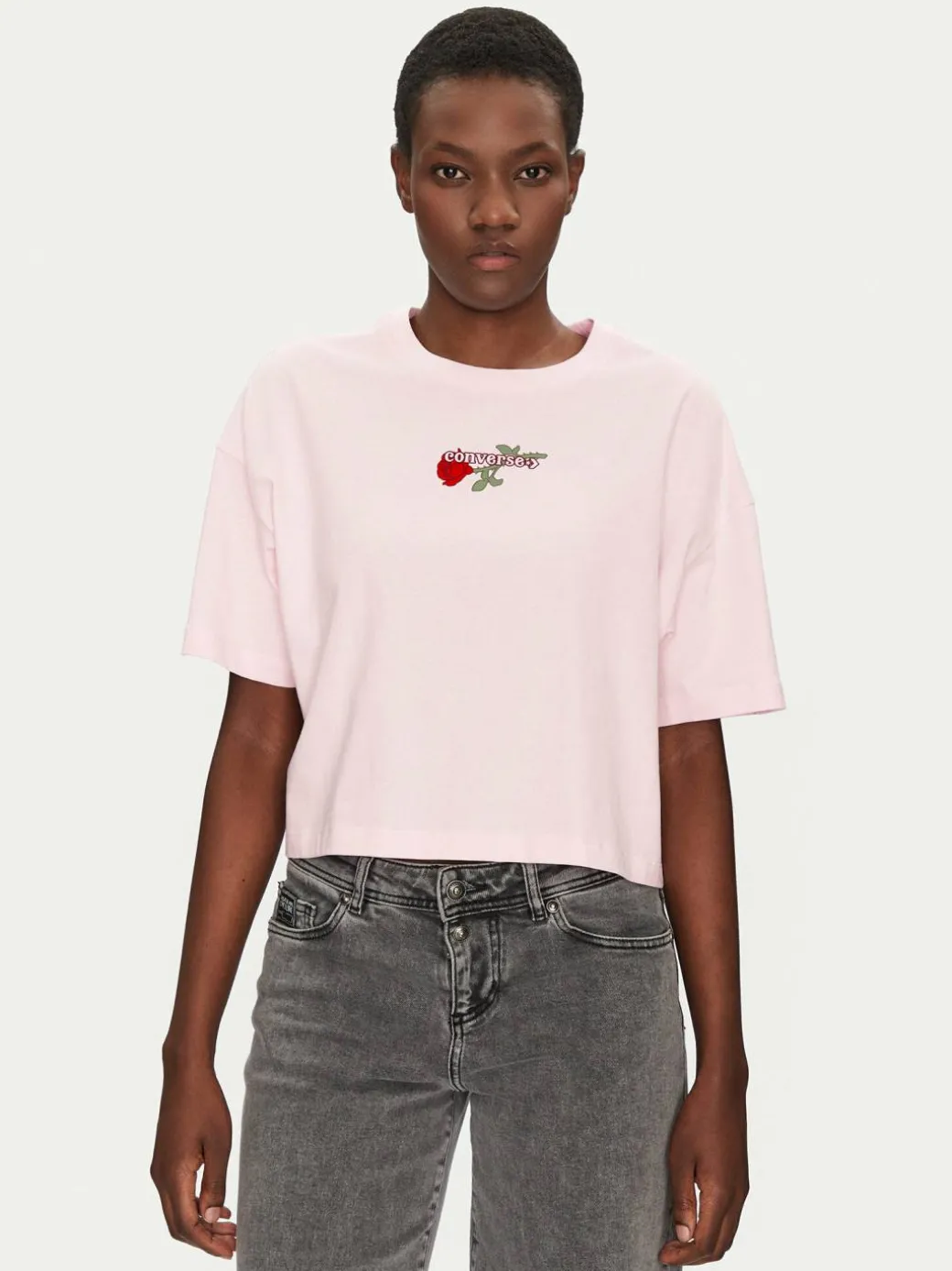 T-shirt Thorned 10028306-A03 Rosa Oversize
