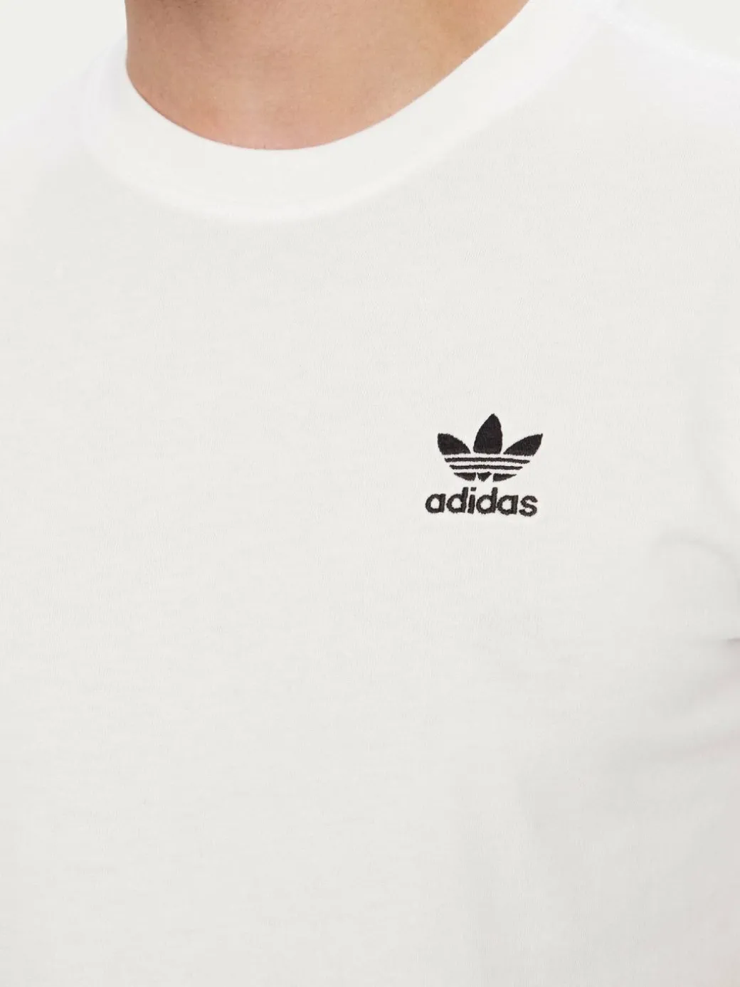 T-shirt Trefoil Essentials JI8544 Bianco Regular Fit
