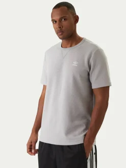 T-shirt Trefoil Essentials Waffle KE1203 Grigio Regular Fit