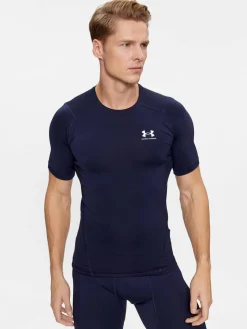 T-shirt Ua Hg Armour Comp Ss 1361518 Blu scuro Compression Fit