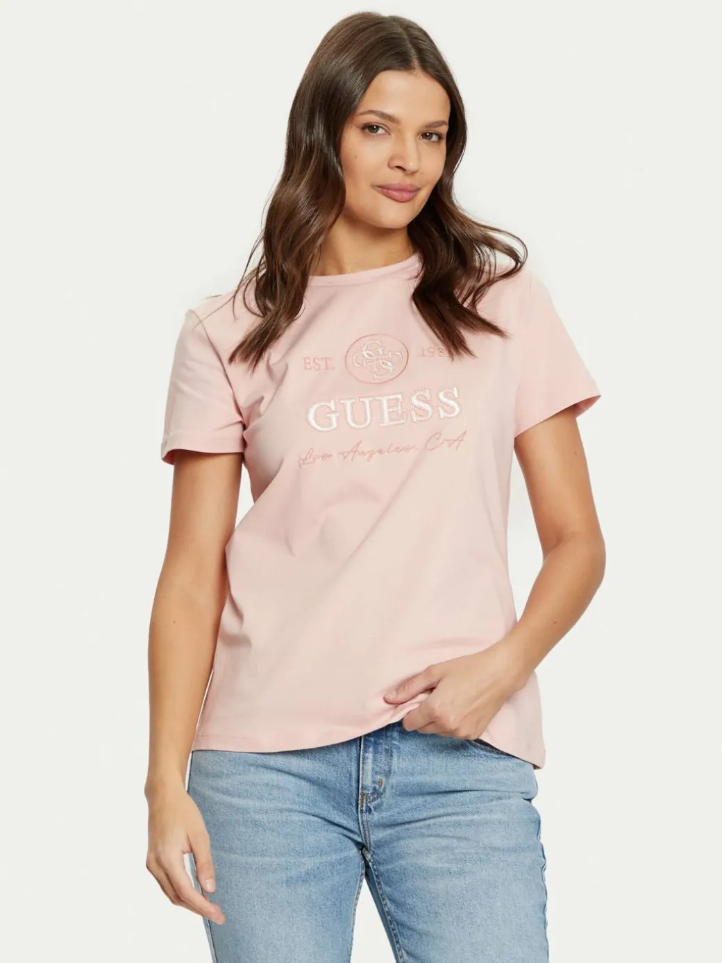 T-shirt V5RI05 J1314 Rosa Regular Fit