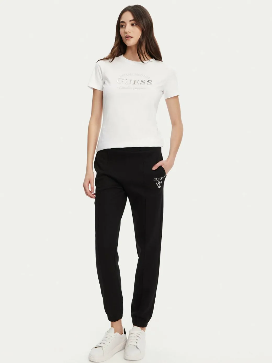T-shirt V5YI12 J1314 Bianco Regular Fit