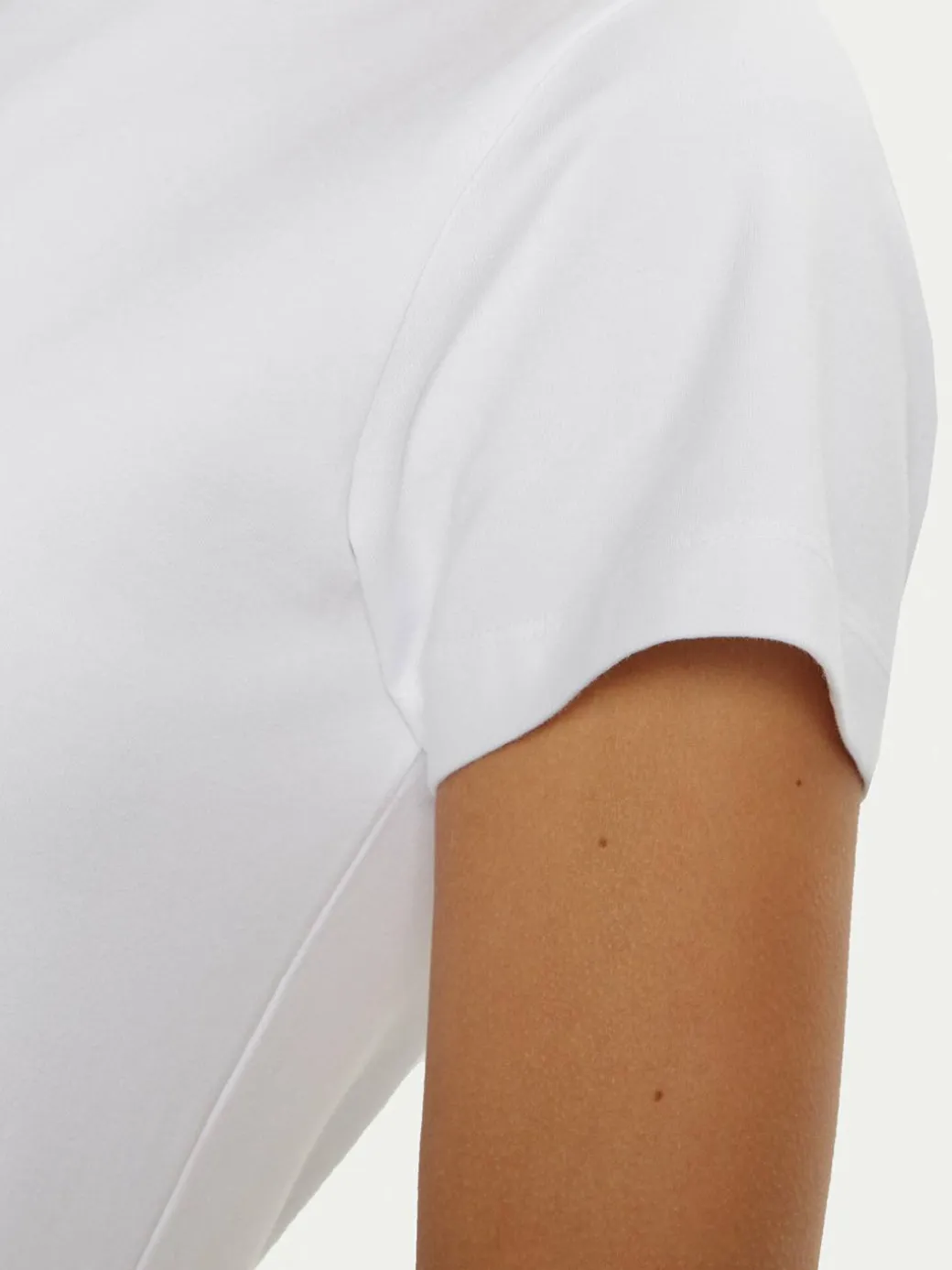 T-shirt V4YI21 KCDH1 Bianco Slim Fit