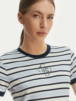 T-shirt W6GI18 K3040 Blu Classic Fit