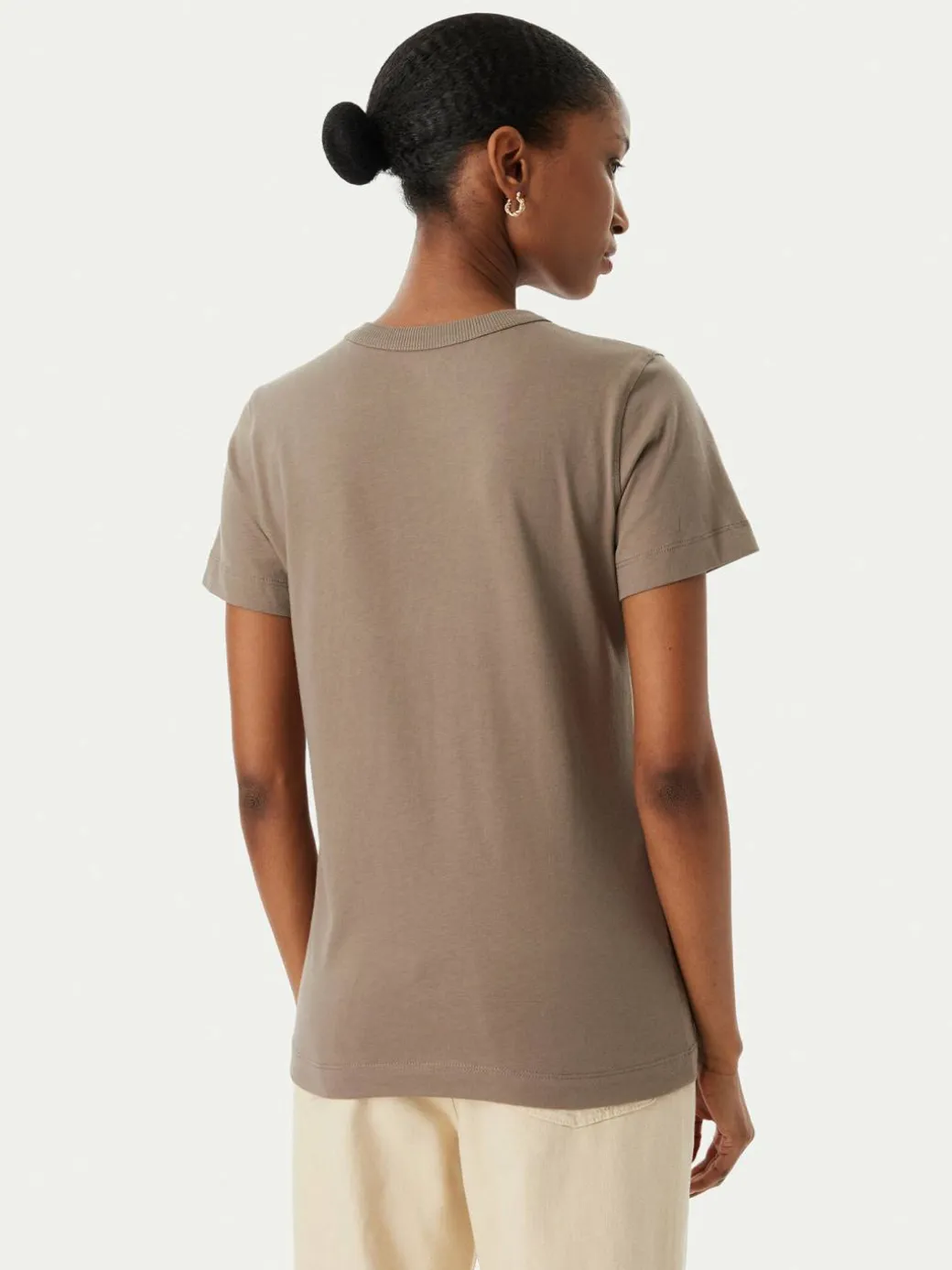 T-shirt W6GI08 K3023 Marrone Regular Fit