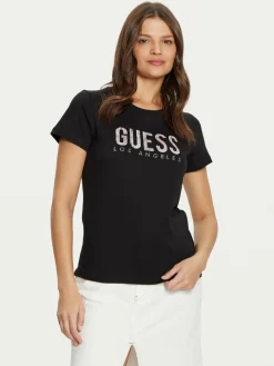 T-shirt W5RI19 I3Z14 Nero Regular Fit