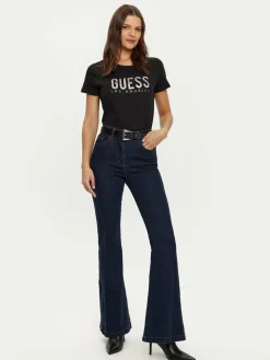T-shirt W5RI19 I3Z14 Nero Regular Fit