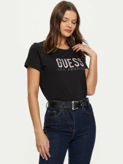 T-shirt W5RI19 I3Z14 Nero Regular Fit