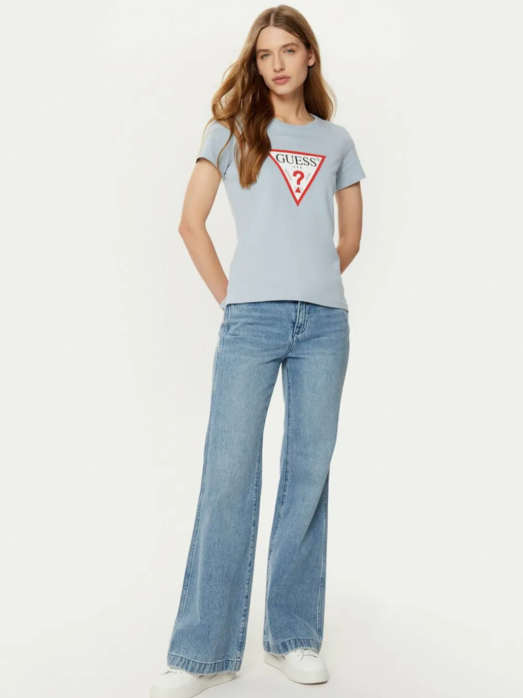 T-shirt W1YI1B I3Z14 Blu Slim Fit