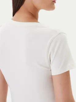 T-shirt W5YI46 J1314 Écru Slim Fit