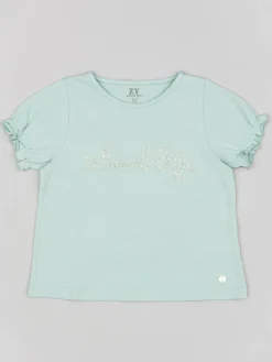 T-shirt ZKGAP0303 23017 Blu Regular Fit