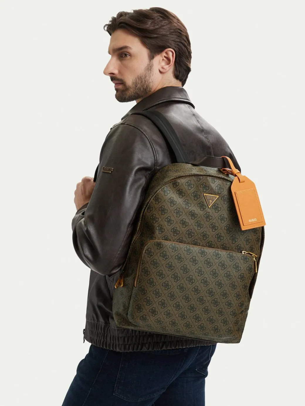 Zaino da viaggio HMMIII P6219 Marrone scuro