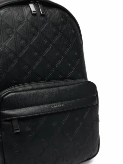 Zaino Emblem Aop Deboss Round Backpack LV04D3560G Nero