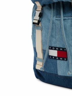 Zaino Tjm Denim Patchwork Backpack AM0AM14268 Blu