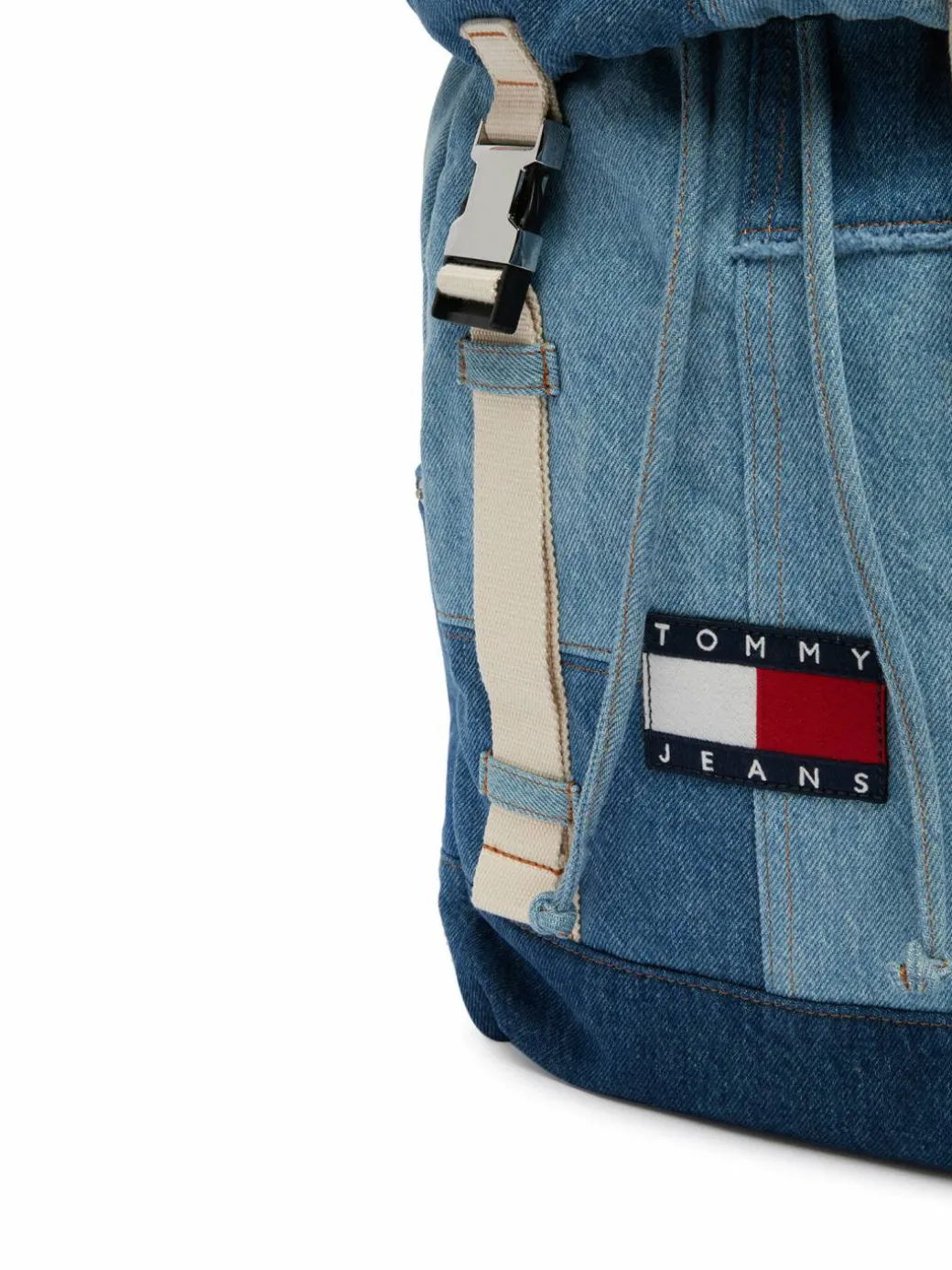 Zaino Tjm Denim Patchwork Backpack AM0AM14268 Blu