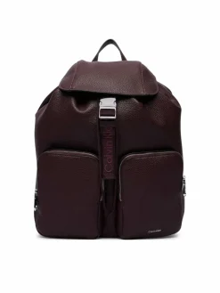 Zaino Weebbing Strap Flap Backpack LV04F3645G Bordeaux