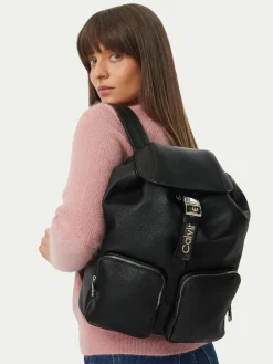 Zaino Weebbing Strap Flap Backpack LV04F3645G Nero