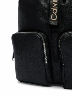 Zaino Weebbing Strap Flap Backpack LV04F3645G Nero