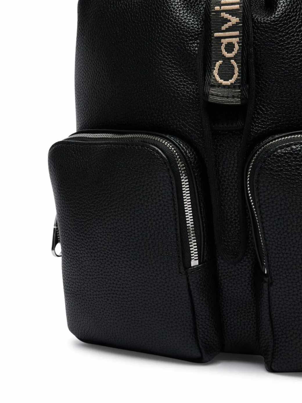 Zaino Weebbing Strap Flap Backpack LV04F3645G Nero